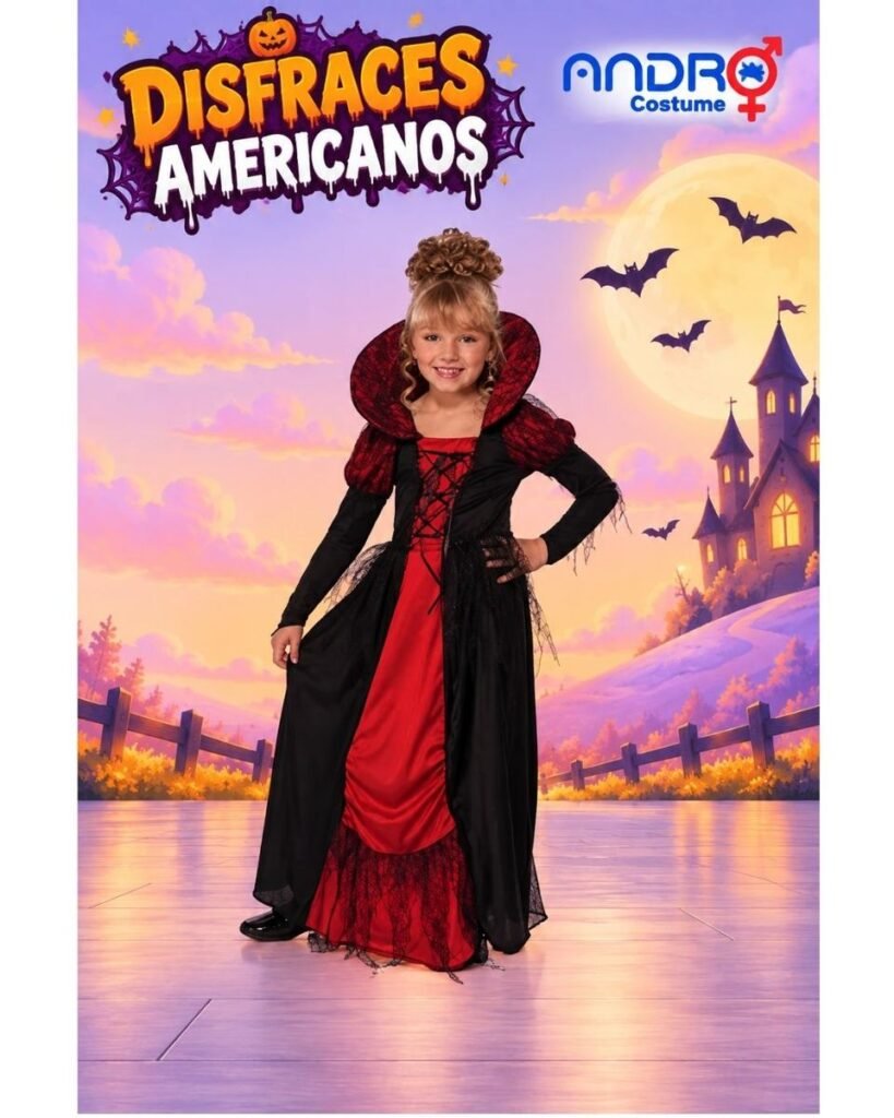 DISFRAZ NIÑA, VAMPIRA – DISFRAZ AMERICANO