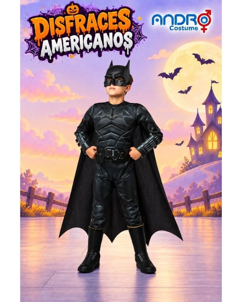 DISFRAZ NIÑO BATMAN- DISFRAZ AMERICANO