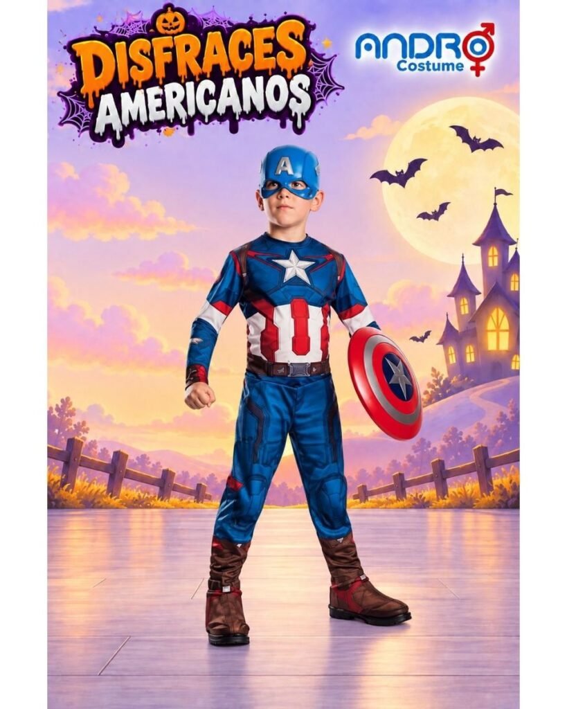 DISFRAZ NIÑO CAPITAN AMERICA- DISFRAZ AMERICANO