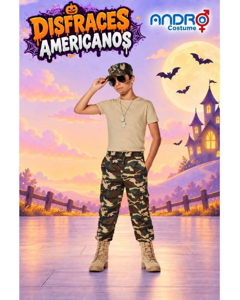 DISFRAZ NIÑO MILITAR- DISFRAZ AMERICANO