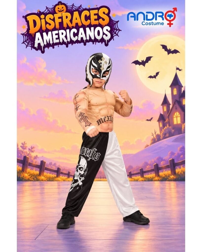 DISFRAZ NIÑO REY MYSTERLO- LUCHADOR – DISFRAZ AMERICANO