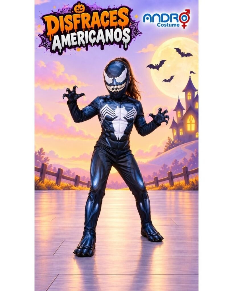 DISFRAZ NIÑO VENOM- DISFRAZ AMERICANO