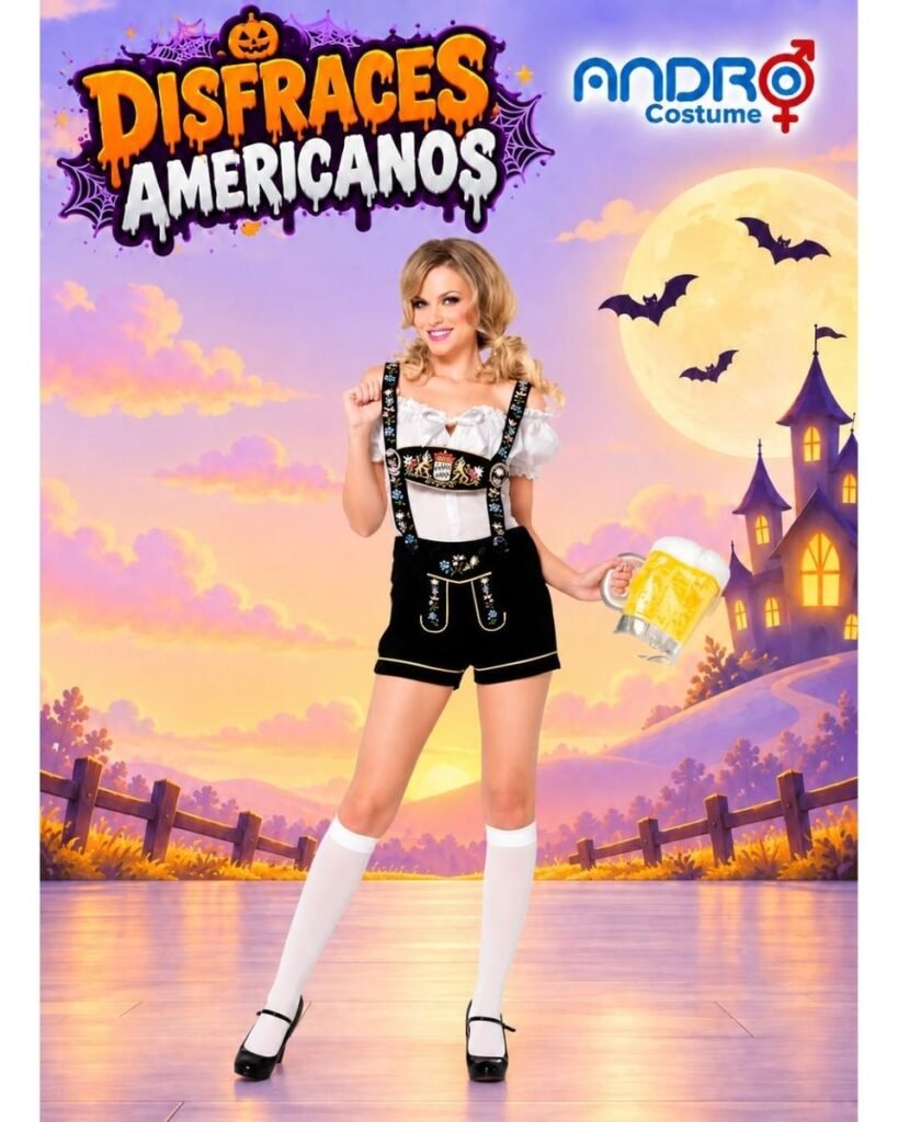 DSIFRAZ MUJER BAVARO SHORT- DISFRAZ AMERICANO