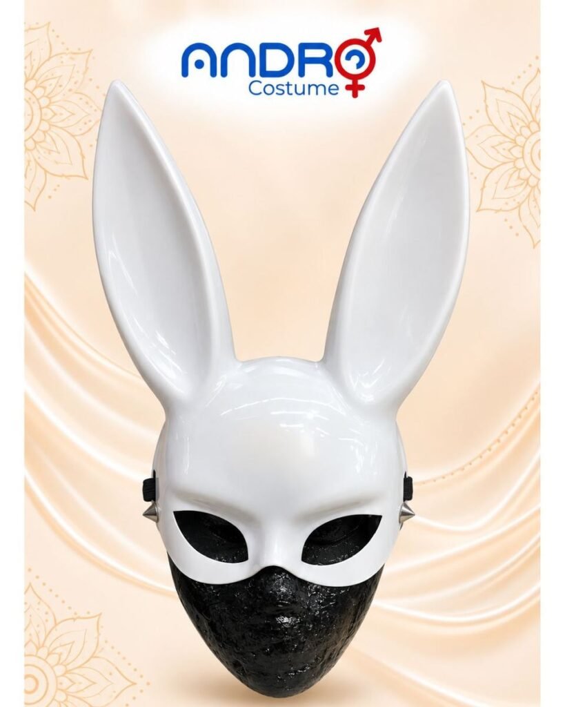 MASCARA DE CONEJO BLANCA