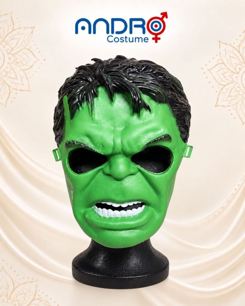 MASCARA HULK NIÑO MEDIA CARA