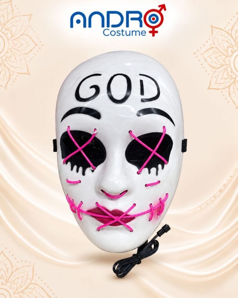 MASCARA LA PURGA GOD CON LUZ LED