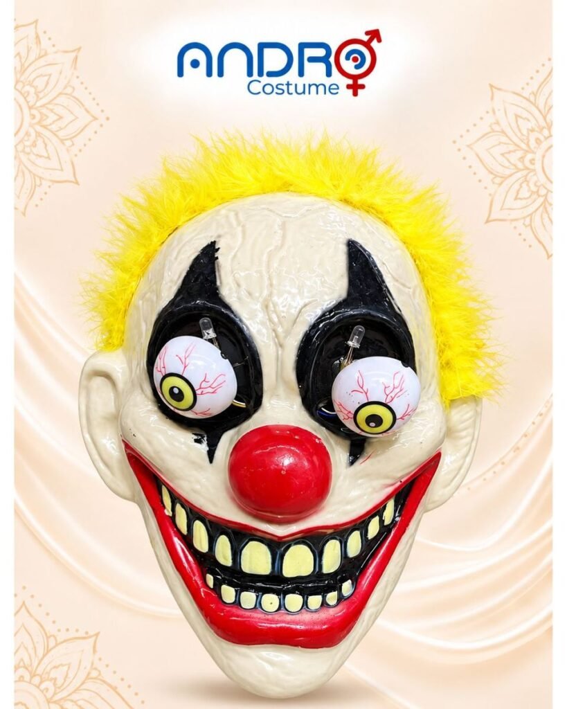MASCARA PAYASO CON LOS OJOS AFUERA